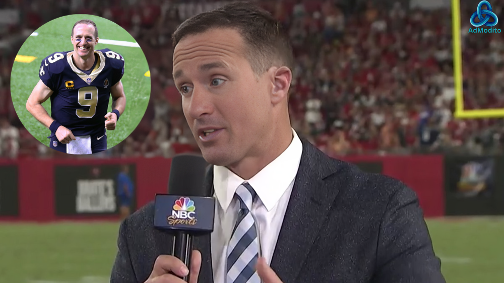 drew brees makes his nbc debut, internet amazed by his new hair