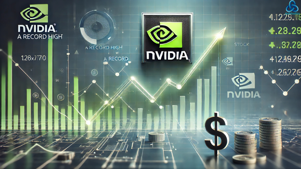 nvidia stock continues to soar toward a record high.